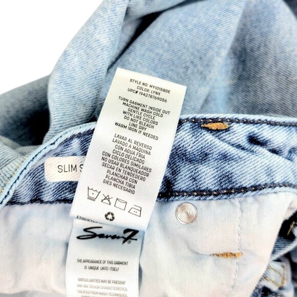 Trendy Seven 7 Womens Size 16 Light Wash Jeans- Straight Leg Design with Pockets - Picture 10 of 10